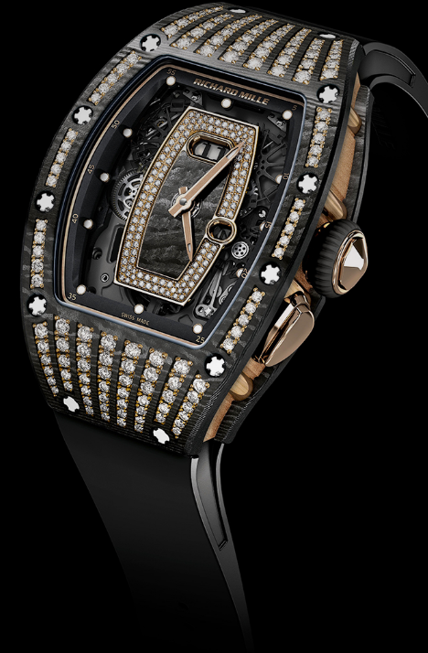 UK Shining Diamonds Richard Mille Women’s Collection Gen-Set Ntpt RM 037 Replica Watches Will Be The Best Choice Of You