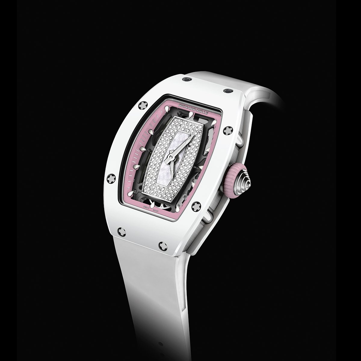 Japan Limited Edition —— Richard Mille 07-01 Replica Ladies’ Watches UK With White Ceramic Cases