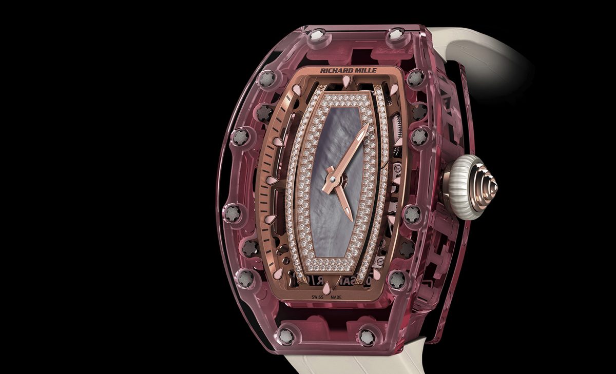 Richard Mille RM 07-02 Pink Sapphire Replica Watches UK Recommended For Young Ladies