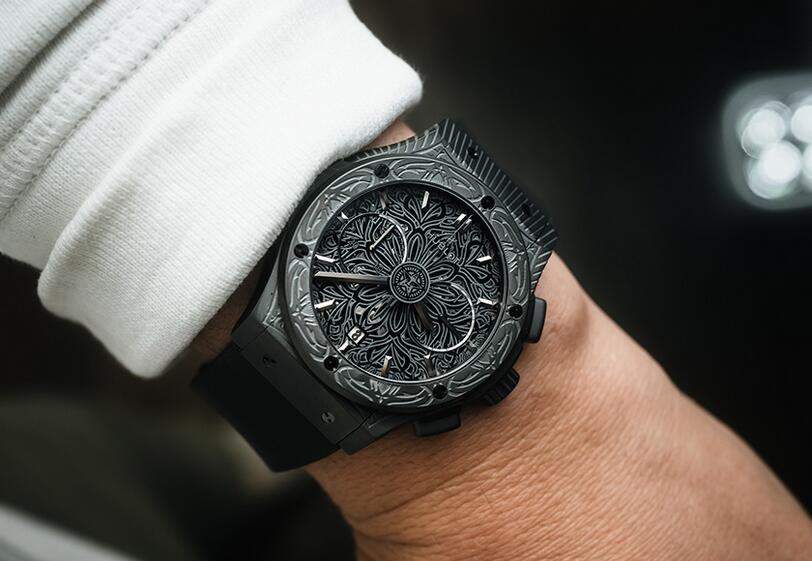 Destined To Obey: The UK AAA Replica Hublot Classic Fusion Aerofusion Chronograph All Black Shepard Fairey Watches