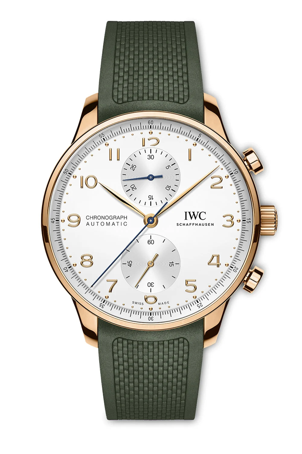Introducing The New Colourful Rubber Straps For The Classic UK AAA Replica IWC Portugieser Chronograph 3716